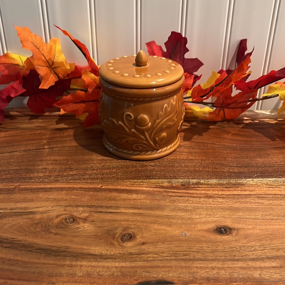 Hallmark Glass Fall Mini Decorative Jar With Lid